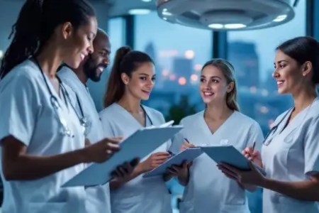 Travel Nurses Discussing Assignment Requirements 450x300