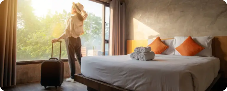 Travel nurse arriving at provided housing for ICU assignment