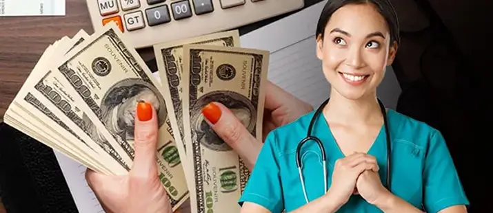 Travel nurse calculating income, stipends, and taxes earned in multiple states