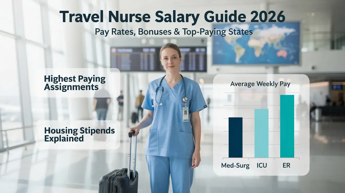 travel nurse salary chart showing weekly pay and how much do travel nurses make