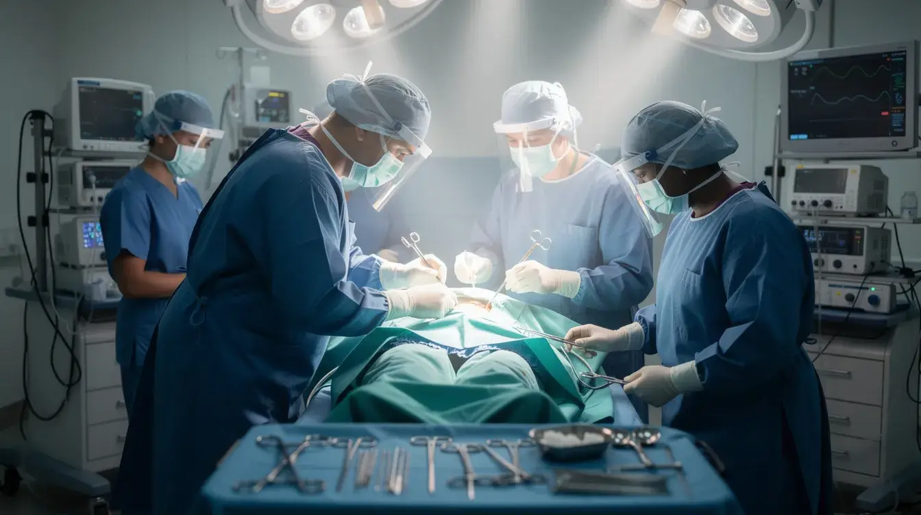 Surgical technologist with NCCT certification in an operating room