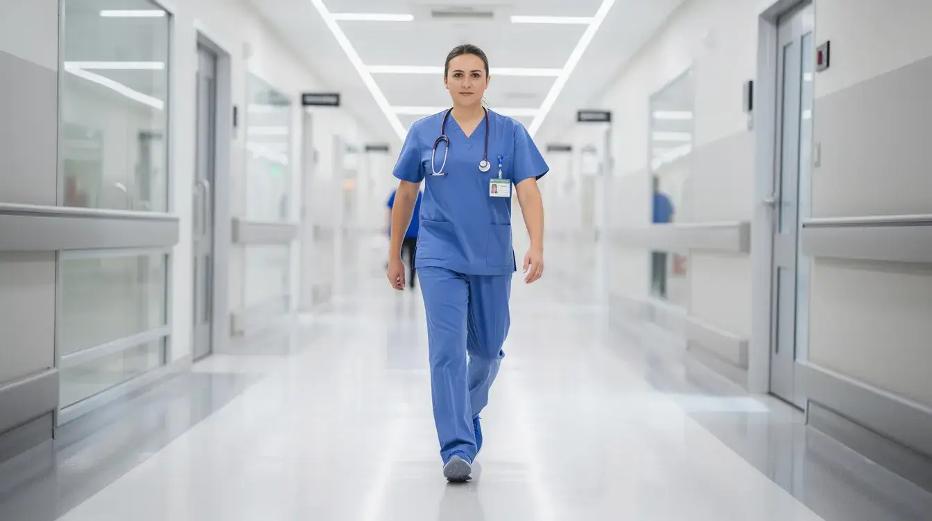 Healthcare professional with NCCT certification working in a hospital